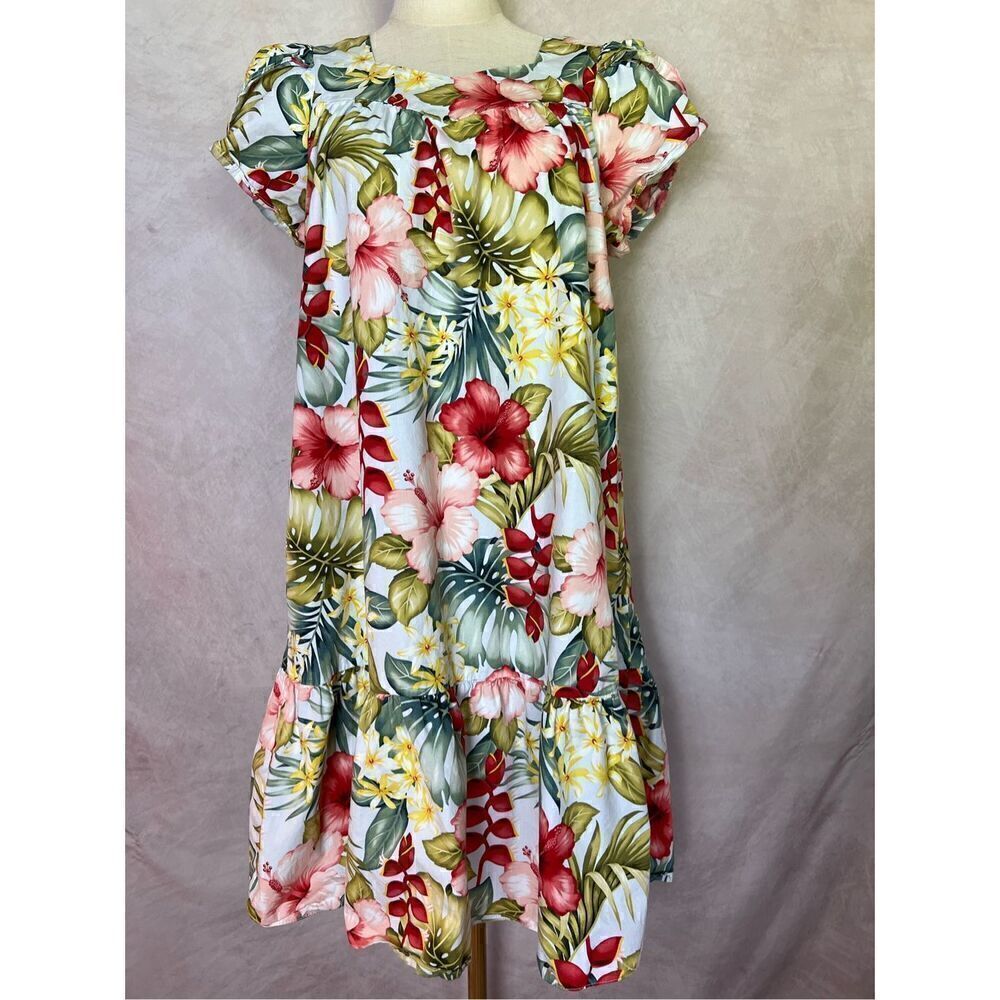 Vintage 90s Hilo Hattie Hawaiian Dress